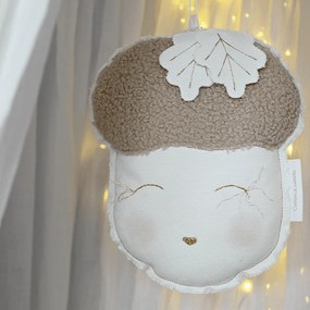 Závesná dekorácia dubový orech čokoládová 23x29x10cm