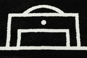 Koberec Lima 6333B čierny / biely