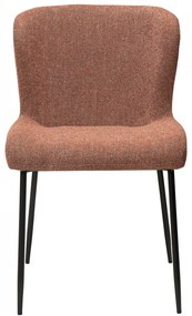 GLAM ČALÚNENÁ STOLIČKA pebble red/black