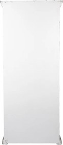 Bielo-hnedá drevená knižnica Giossina - 80*36*195 cm