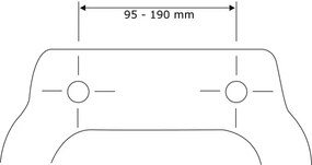 WENKO 22402100-WC sedadlo SAMOS 44,5x37,5 cm šedá/strieborná
