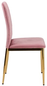 Jedálenská stolička MAVERIK zlatá / ružová