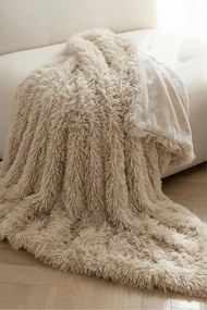 Deka YETI svetlobéžová Rozmer: 70x150 cm