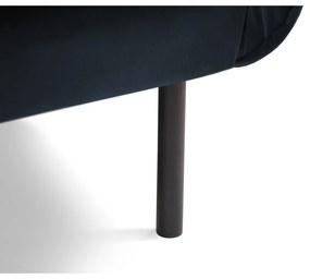 Tmavomodré zamatové kreslo Vienna – Cosmopolitan Design