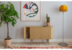Nízka komoda v dekore duba v prírodnej farbe 109x75 cm Treasures – UMAGE