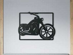 drevko Drevený obraz na stenu Chopper Rozmer obrazu: 32,5 x 42 cm, Farba dekorácie: Čierna