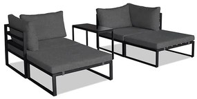 Autronic AKCIA Záhradná zostava, kov, látka, sivá, AZ-L1761 GREY Farba: Šedá