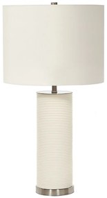 Biela stolová lampa Ripple