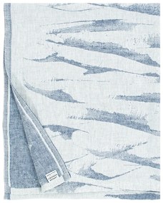 Ľanový uterák Aallokko, modrý, Rozmery  95x180 cm