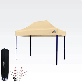 BRIMO Nožnicový stánok 2x3 m | Rýchlo Rozložiteľný altánok BRIMO - bez 3 stien - Béžová 37