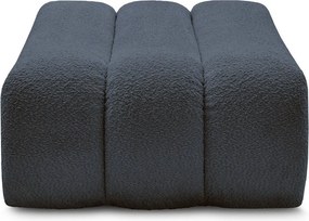 Tmavomodrá podnožka z textílie buklé Azra – Bobochic Paris