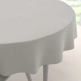 Biante Veľký dekoračný okrúhly obrus BKU-101 Svetlo sivý Ø 150 cm