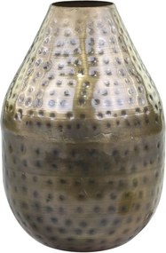 Mosadzná antik kovová dekoračná váza Tiana - Ø 10*15 cm