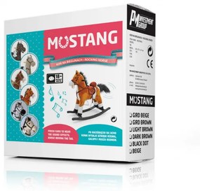 Hojdací koník Mustang svetlohnedý