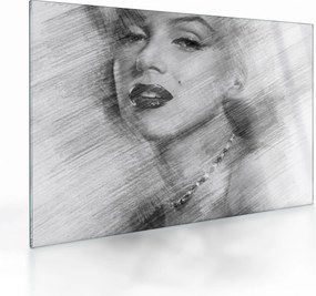 Sklenený obraz - Portrén Merilyn Monroe (70x50 cm)