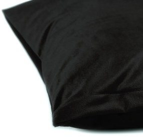 Biante Zamatová obliečka na vankúš Velvet Prémium SVP-041 Čierna 45 x 45 cm