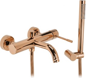 Rea Lungo Diamond, vaňová batéria s ručnou sprchovou hlavicou, medená lesklá, REA-B0980