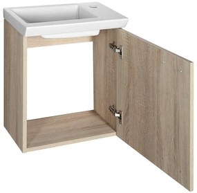 Aqualine Aqualine, ZOJA/KERAMIA FRESH umývadlová skrinka 44x50x23,5cm, dub platin, 51046DP