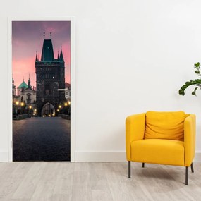 Fototapeta na dvere - Na Karlovom moste (95x205cm)