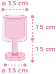 Dalber 41591N - LED detská lampička UNICORNS 1xG4/4W/230V ružová