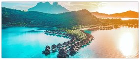 Obraz - Bora Bora (120x50 cm)
