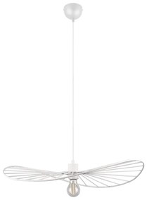 Biele závesné svietidlo ø 60 cm Chapeau – Trio