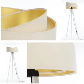 Stojacia lampa GALAXY 1xE27/60W/230V krémová/biela