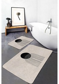 Béžové kúpeľňové predložky v súprave 2 ks 60x100 cm – Mila Home