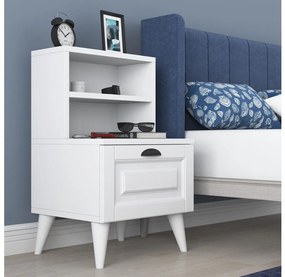 Nočný stolík RANI 45x74,4 cm biela