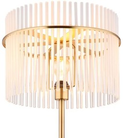 Globo 15698SM - Stojacia lampa GORLEY 1xE27/60W/230V zlatá