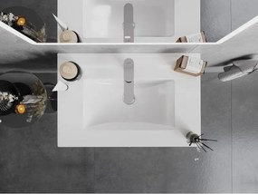 Mexen Atena, umývadlo na zapustenie do dosky 71 x 46 cm, biela, 25017000