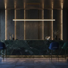 Toolight Toolight, LED stropné svietidlo 200cm, 48W, 4000K, APP1697-CP, zlatá matná, OSW-07893