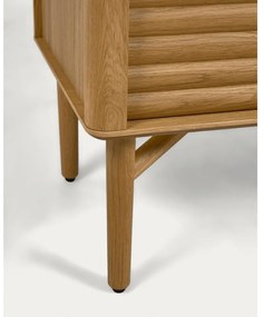 Nízka komoda v dekore duba v prírodnej farbe 200x86 cm Lenon – Kave Home