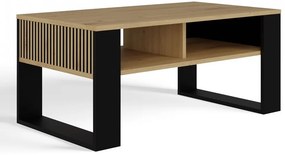 Konferenčný stolík Maduro Slim 1 (dub artisan + čierna). Akcia -15%. Vlastná spoľahlivá doprava až k Vám domov. 1132431