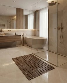 Kúpeľňová predložka hnedá