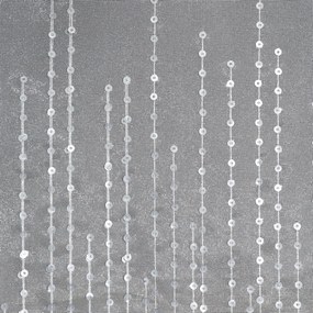ZÁCLONA NA KRÚŽKOCH SOLEI 140X250 CM BIELA