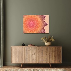 Sklenený obraz - Mandala umenia (70x50 cm)
