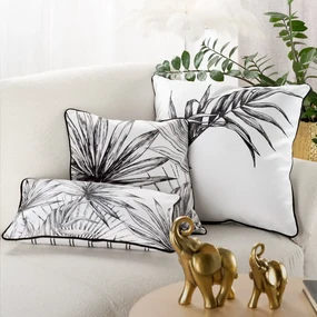 EUROFIRANY DEKORAČNÁ OBLIEČKA NA VANKÚŠ PREMIUM PALOMA 45X45 CM LISTY