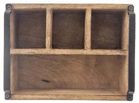 Orion Drevený stojan na koreničky a dochucovadlá Mango 25 x 18,5 x 12,5 cm