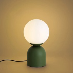 Hotel Chic Table Lamp Green with Opal Glass - Pallon Trend
