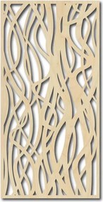 Drevený obraz na stenu s motívom vetiev - HARABASO: Prírodná preglejka - Topoľ  natural 30 x 15 cm 3782-37660 PR0195 HEU+
