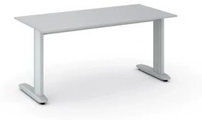 Kancelársky písací stôl PRIMO FLEXIBLE 1600 x 800 mm, sivá