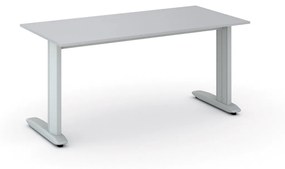 Kancelársky písací stôl PRIMO FLEXIBLE 1600 x 800 mm, sivá