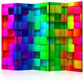 Artgeist Paraván - Colourful Cubes II [Room Dividers]