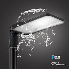 Brilagi-LED Vonkajšia lampa so stĺpom a káblom 5 m URBANLIGHT LED/200W/230V čierna IP65
