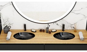 Rea Nel umývadlo, 47 x 39 cm, čierna, REA-U1023