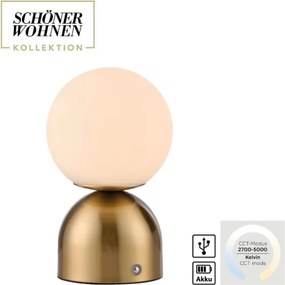 Schöner Wohnen 19218-12 - stolová stmievateľná LED lampa RUDI LED/1,2W/5V zlatá
