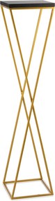 STOJAN NA KVETINÁČ LOFT6 100X24X24 CM ZLATÁ/ČIERNA