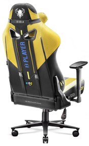 Detské látkové herné kreslo Diablo X-Player 2.0 Kids Size: dark sunflower / žltá Diablochairs