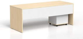 DREVONA Kancelársky stôl LUTZ 200x80 breza + biela